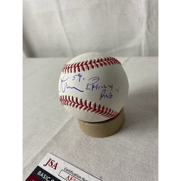 Rob Thomson signed Philly Rob autographed OMLB Baseball JSA #AF36915 - Picture 3 of 4